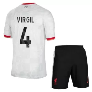 Fotbalové Dresy Liverpool FC Virgil van Dijk 4 Dětské Alternativní 2024-25 Fotbalové Dresy Liverpool FC Virgil van Dijk 4 Dětské Alternativní 2024-25