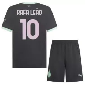 Fotbalové Dresy AC Milán Rafael Leão 10 Dětské Alternativní 2024-25 Fotbalové Dresy AC Milán Rafael Leão 10 Dětské Alternativní 2024-25