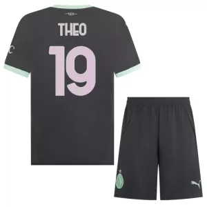 Fotbalové Dresy AC Milán Theo Hernández 19 Dětské Alternativní 2024-25 Fotbalové Dresy AC Milán Theo Hernández 19 Dětské Alternativní 2024-25