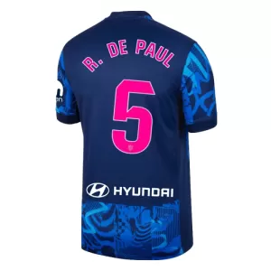 Fotbalové Dresy Atlético Madrid Rodrigo de Paul 5 Alternativní 2024-25 Fotbalové Dresy Atlético Madrid Rodrigo de Paul 5 Alternativní 2024-25