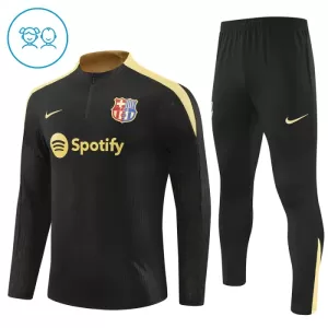 Barcelona Tréninkové Teplákové Soupravy Dětské 2024-25 Černá Barcelona Tréninkové Teplákové Soupravy Dětské 2024-25 Černá