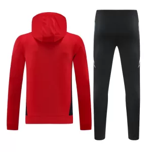 Manchester United Hoodie Tréninkové Teplákové Soupravy 2024-25 Červená