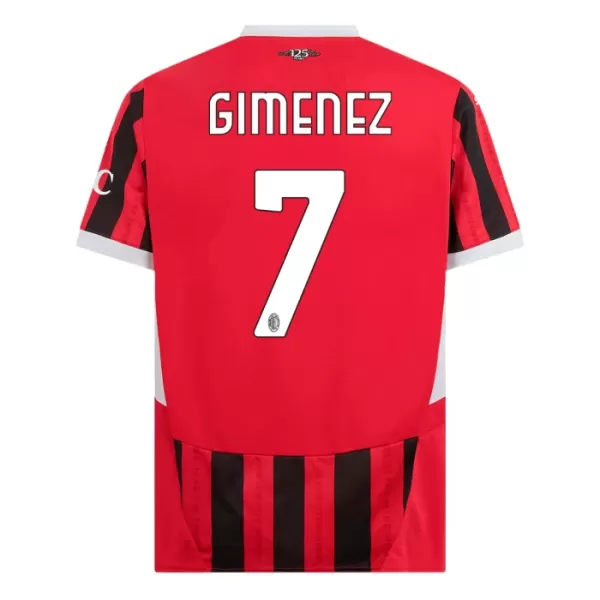 Fotbalové Dresy AC Milán Santiago Gimenez 7 Domácí 2024-25