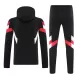 Manchester United Hoodie Tréninkové Teplákové Soupravy 2024-25 Černá