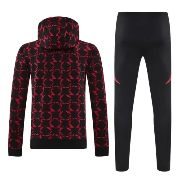 Manchester United Hoodie Tréninkové Teplákové Soupravy 2024-25 Červená