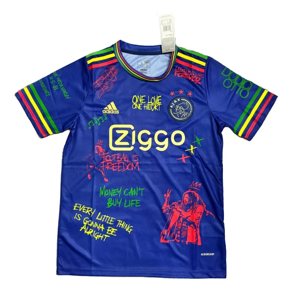 Fotbalové Dresy Ajax Amsterdam x Bob Marley 2024-25 Modrá