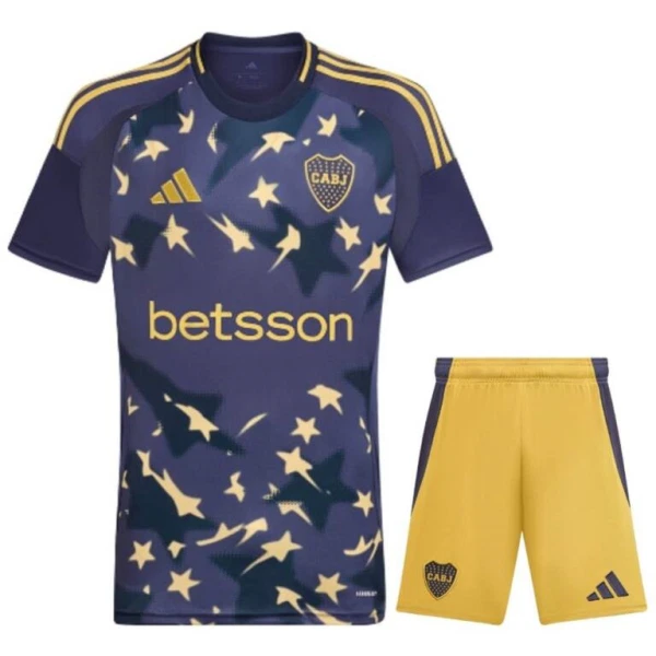 Fotbalové Dresy Boca Juniors Dětské Alternativní 2024-25 Fotbalové Dresy Boca Juniors Dětské Alternativní 2024-25