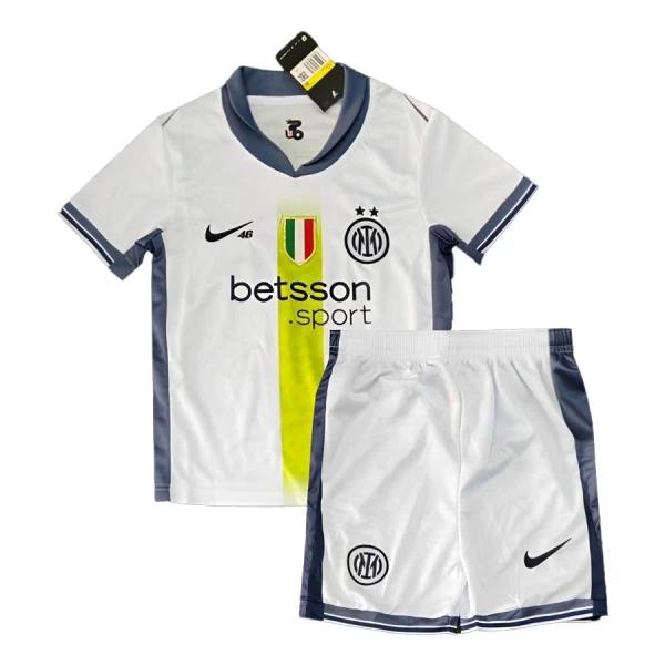 Fotbalové Dresy Inter Milán x Valentino Rossi Dětské Venkovní 2024-25 Fotbalové Dresy Inter Milán x Valentino Rossi Dětské Venkovní 2024-25