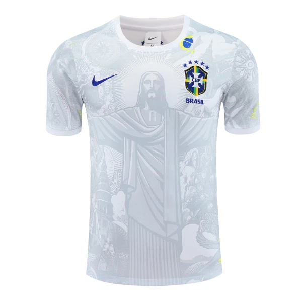 Fotbalové Dresy Brazílie 2024-25 Bílá - Speciální Fotbalové Dresy Brazílie 2024-25 Bílá - Speciální