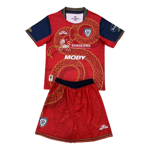 Fotbalové Dresy Cagliari Calcio Dětské 2024-25 - Speciální Fotbalové Dresy Cagliari Calcio Dětské 2024-25 - Speciální