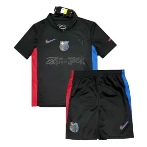 Fotbalové Dresy FC Barcelona x Travis Scott Dětské Venkovní 2024-25 Fotbalové Dresy FC Barcelona x Travis Scott Dětské Venkovní 2024-25