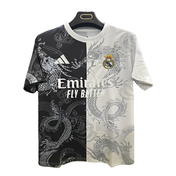 Fotbalové Dresy Real Madrid Dragon 2024-25 Bílá Fotbalové Dresy Real Madrid Dragon 2024-25 Bílá