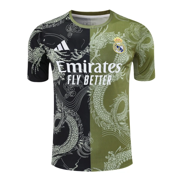 Fotbalové Dresy Real Madrid Dragon 2024-25 Zelená Fotbalové Dresy Real Madrid Dragon 2024-25 Zelená