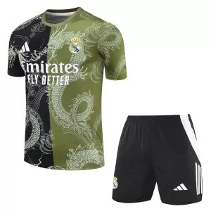 Fotbalové Dresy Real Madrid Dragon Dětské 2024-25 Zelená Fotbalové Dresy Real Madrid Dragon Dětské 2024-25 Zelená
