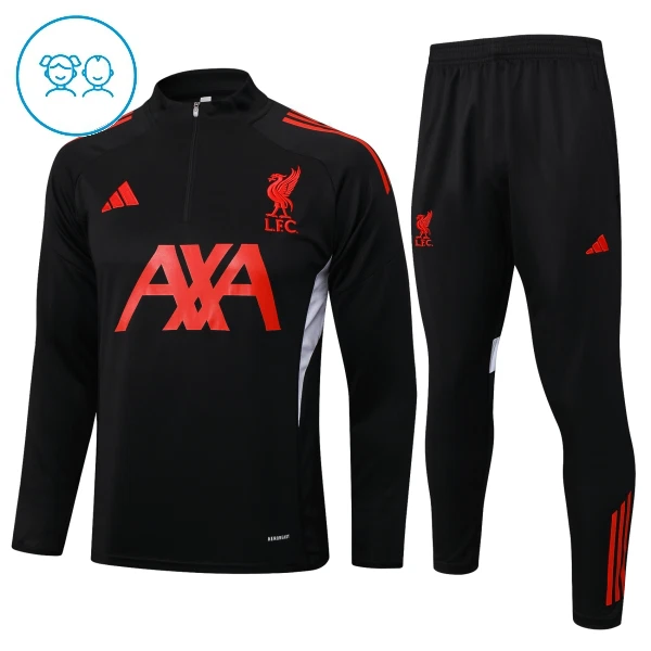 Liverpool FC Tréninkové Teplákové Soupravy Dětské 2024-25 Černá Liverpool FC Tréninkové Teplákové Soupravy Dětské 2024-25 Černá