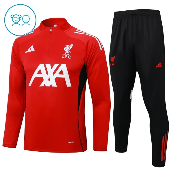 Liverpool FC Tréninkové Teplákové Soupravy Dětské 2024-25 Červená