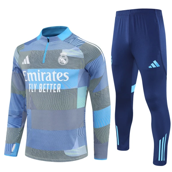 Real Madrid Tréninkové Teplákové Soupravy 2025-26 Modrá Real Madrid Tréninkové Teplákové Soupravy 2025-26 Modrá