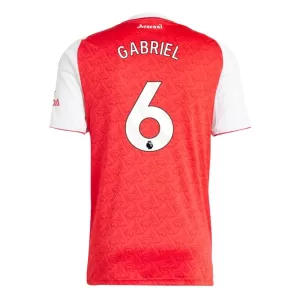 Fotbalové Dresy Arsenal Gabriel 6 Domácí 2025-26 Fotbalové Dresy Arsenal Gabriel 6 Domácí 2025-26