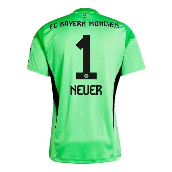 Brankářské Fotbalové Dresy FC Bayern Mnichov Manuel Neuer 1 2025-26 Zelená Brankářské Fotbalové Dresy FC Bayern Mnichov Manuel Neuer 1 2025-26 Zelená