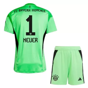 Brankářské Fotbalové Dresy FC Bayern Mnichov Manuel Neuer 1 Dětské 2025-26 Zelená Brankářské Fotbalové Dresy FC Bayern Mnichov Manuel Neuer 1 Dětské 2025-26 Zelená