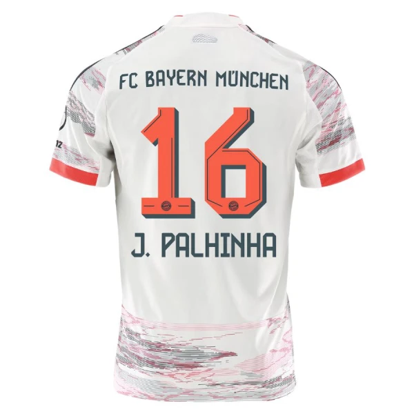 Fotbalové Dresy FC Bayern Mnichov J. Palhinha 16 Venkovní 2025-26 Fotbalové Dresy FC Bayern Mnichov J. Palhinha 16 Venkovní 2025-26