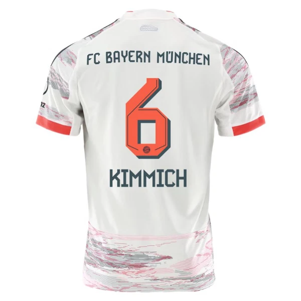 Fotbalové Dresy FC Bayern Mnichov Joshua Kimmich 6 Venkovní 2025-26 Fotbalové Dresy FC Bayern Mnichov Joshua Kimmich 6 Venkovní 2025-26