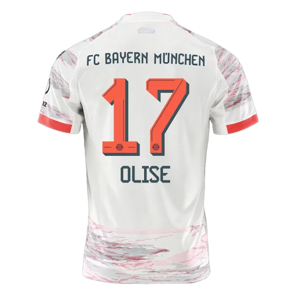 Fotbalové Dresy FC Bayern Mnichov Olise 17 Venkovní 2025-26 Fotbalové Dresy FC Bayern Mnichov Olise 17 Venkovní 2025-26
