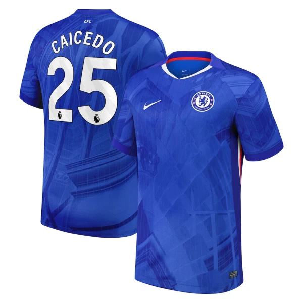 Fotbalové Dresy Chelsea FC Caicedo 25 Domácí 2025-26 Fotbalové Dresy Chelsea FC Caicedo 25 Domácí 2025-26