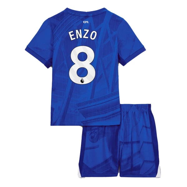 Fotbalové Dresy Chelsea FC Enzo Fernández 8 Dětské Domácí 2025-26 Fotbalové Dresy Chelsea FC Enzo Fernández 8 Dětské Domácí 2025-26