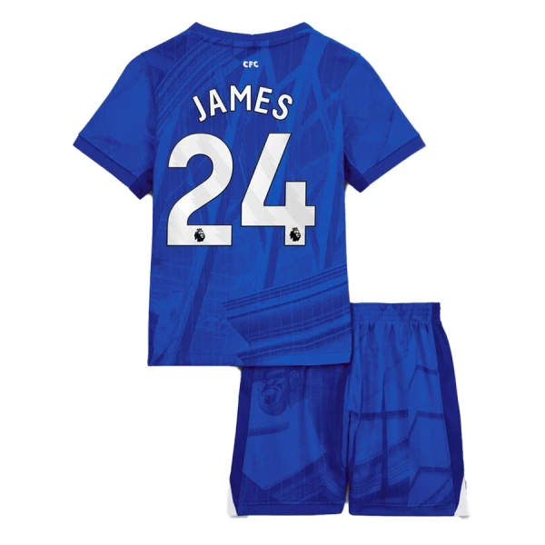 Fotbalové Dresy Chelsea FC James 24 Dětské Domácí 2025-26 Fotbalové Dresy Chelsea FC James 24 Dětské Domácí 2025-26