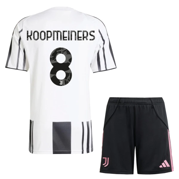 Fotbalové Dresy Juventus Koopmeiners 8 Dětské Domácí 2025-26 Fotbalové Dresy Juventus Koopmeiners 8 Dětské Domácí 2025-26