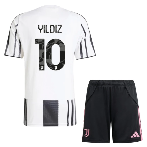 Fotbalové Dresy Juventus Yildiz 10 Dětské Domácí 2025-26 Fotbalové Dresy Juventus Yildiz 10 Dětské Domácí 2025-26