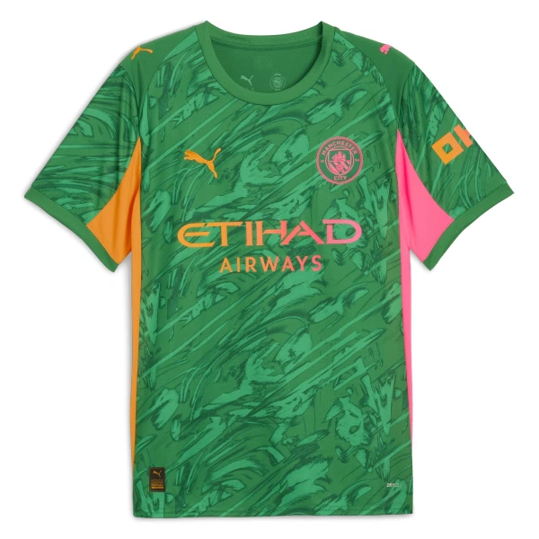 Brankářské Fotbalové Dresy Manchester City 2025-26 Zelená Brankářské Fotbalové Dresy Manchester City 2025-26 Zelená