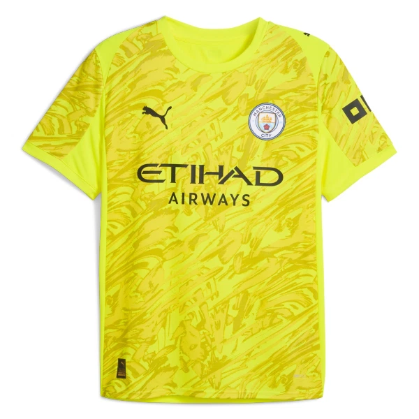 Brankářské Fotbalové Dresy Manchester City 2025-26 Žlutá