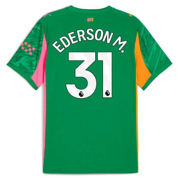 Brankářské Fotbalové Dresy Manchester City Ederson Moraes M. 31 2025-26 Zelená Brankářské Fotbalové Dresy Manchester City Ederson Moraes M. 31 2025-26 Zelená