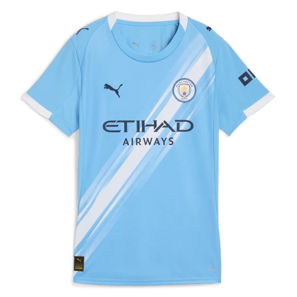 Fotbalové Dresy Manchester City Dámské Domácí 2025-26 Fotbalové Dresy Manchester City Dámské Domácí 2025-26