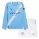 Fotbalové Dresy Manchester City Dětské Domácí 2025-26 Dlouhý Rukáv Fotbalové Dresy Manchester City Dětské Domácí 2025-26 Dlouhý Rukáv