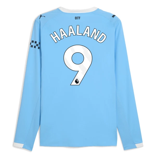 Fotbalové Dresy Manchester City Erling Haaland 9 Domácí 2025-26 Dlouhý Rukáv Fotbalové Dresy Manchester City Erling Haaland 9 Domácí 2025-26 Dlouhý Rukáv