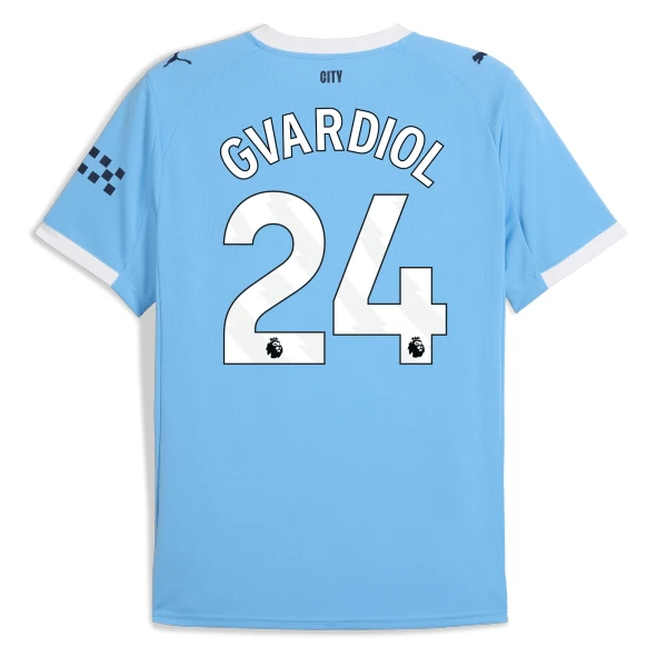 Fotbalové Dresy Manchester City Josko Gvardiol 24 Domácí 2025-26 Fotbalové Dresy Manchester City Josko Gvardiol 24 Domácí 2025-26