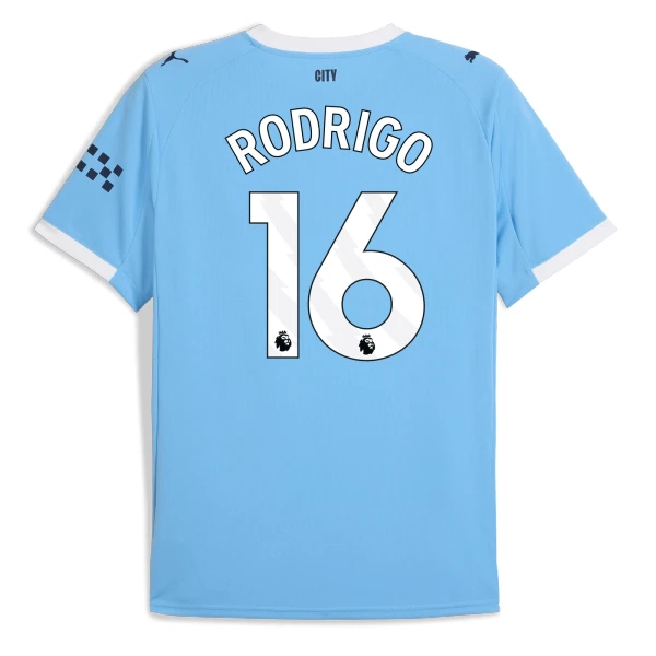 Fotbalové Dresy Manchester City Rodrigo Hernández 16 Domácí 2025-26 Fotbalové Dresy Manchester City Rodrigo Hernández 16 Domácí 2025-26