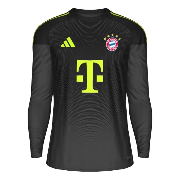 Brankářské Fotbalové Dresy FC Bayern Mnichov 2025-26 Černá Dlouhý Rukáv Brankářské Fotbalové Dresy FC Bayern Mnichov 2025-26 Černá Dlouhý Rukáv