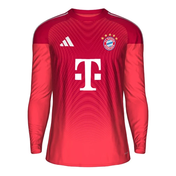 Brankářské Fotbalové Dresy FC Bayern Mnichov 2025-26 Červená Dlouhý Rukáv Brankářské Fotbalové Dresy FC Bayern Mnichov 2025-26 Červená Dlouhý Rukáv