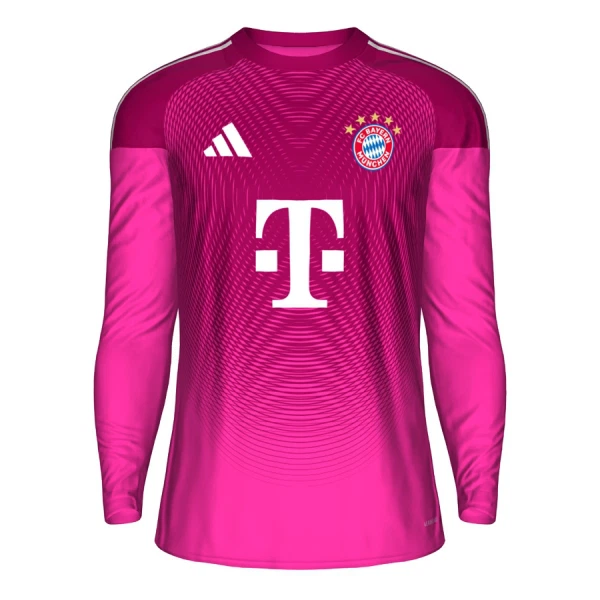 Brankářské Fotbalové Dresy FC Bayern Mnichov 2025-26 Růžová Dlouhý Rukáv Brankářské Fotbalové Dresy FC Bayern Mnichov 2025-26 Růžová Dlouhý Rukáv