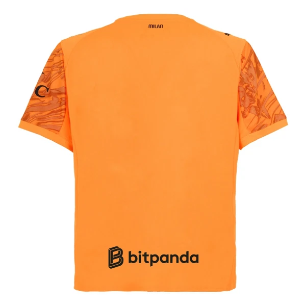 Brankářské Fotbalové Dresy AC Milán 2025-26 Oranžový