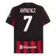 Fotbalové Dresy AC Milán Santiago Gimenez 7 Domácí 2025-26 Fotbalové Dresy AC Milán Santiago Gimenez 7 Domácí 2025-26