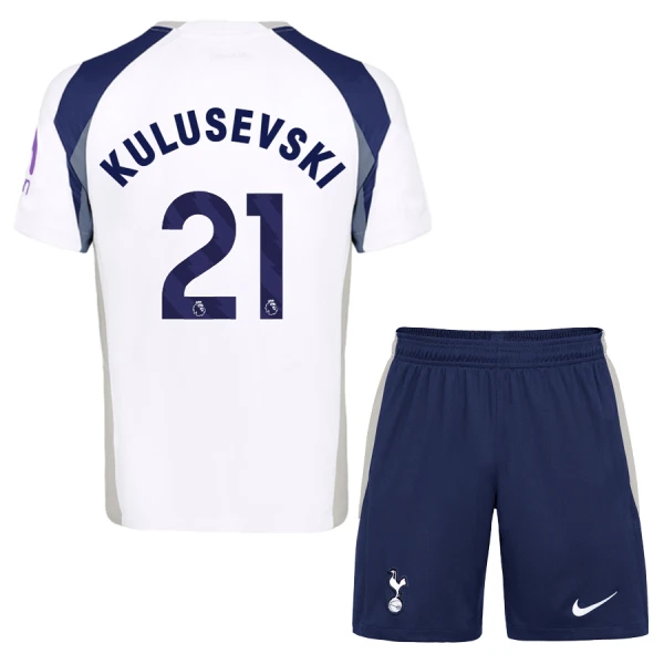 Fotbalové Dresy Tottenham Hotspur Kulusevski 21 Dětské Domácí 2025-26 Fotbalové Dresy Tottenham Hotspur Kulusevski 21 Dětské Domácí 2025-26