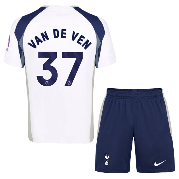 Fotbalové Dresy Tottenham Hotspur Van De Ven 37 Dětské Domácí 2025-26 Fotbalové Dresy Tottenham Hotspur Van De Ven 37 Dětské Domácí 2025-26