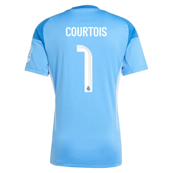 Brankářské Fotbalové Dresy Real Madrid Thibaut Courtois 1 2025-26 Brankářské Fotbalové Dresy Real Madrid Thibaut Courtois 1 2025-26
