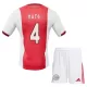 Fotbalové Dresy Ajax Amsterdam Amsterdam Hato 4 Dětské Domácí 2025-26 Fotbalové Dresy Ajax Amsterdam Amsterdam Hato 4 Dětské Domácí 2025-26