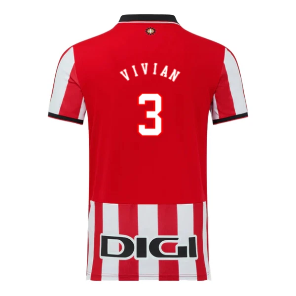 Fotbalové Dresy Athletic Bilbao Vivian 3 Domácí 2025-26 Fotbalové Dresy Athletic Bilbao Vivian 3 Domácí 2025-26